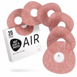 Glikozes monitora aizsargplāksteri AIR - brūni, 20 gab.