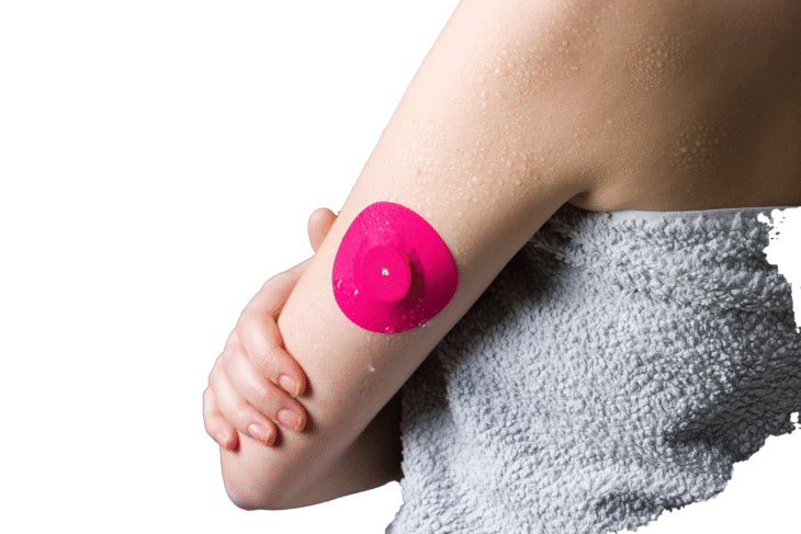 CGM aizsargplāksteri - rozā, 4 gab. 1 cover FSL rose mouillé 3 fond blanc